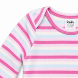 Baby Essential Full Sleeve Pink Stripes Bodysuit