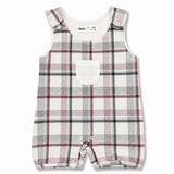 Baby Sleeveless Playsuit With Puff Sleeve T-Shirt(2Pcs Set)