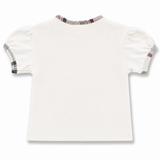 Baby Sleeveless Playsuit With Puff Sleeve T-Shirt(2Pcs Set)