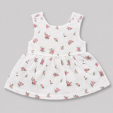 Baby Girls Set Floral Sleeveless Top with Cargo Shorts and Head Band (3Pcs co-ord Set)