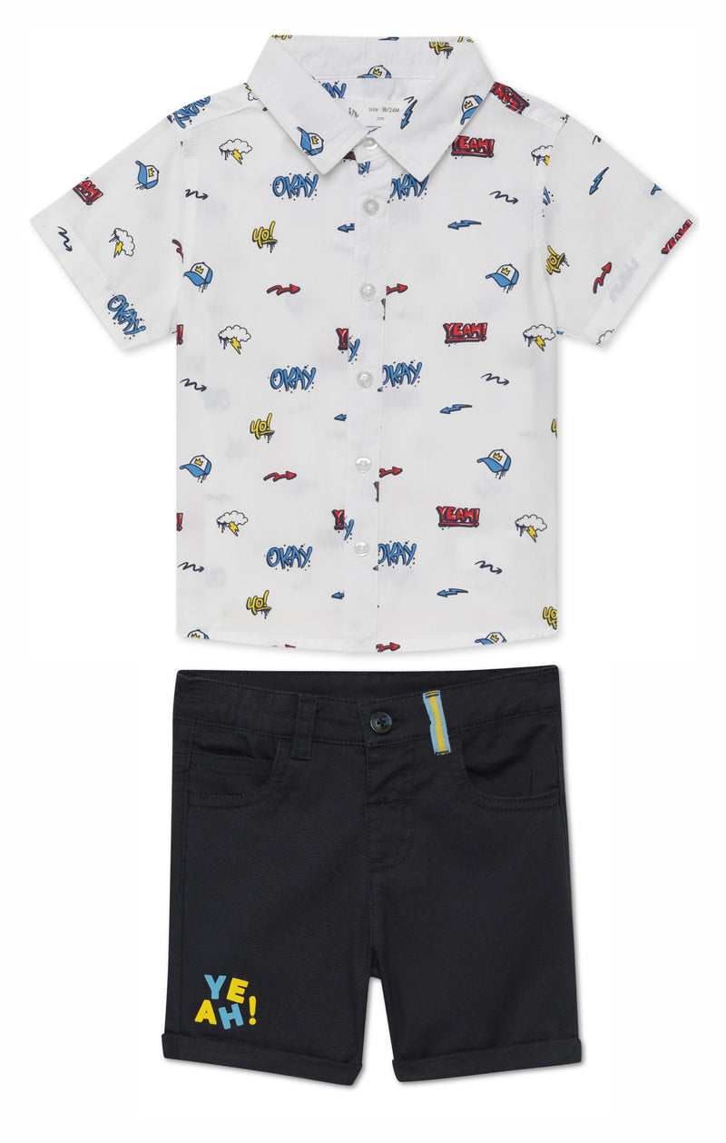 Baby Boys Navy Shorts