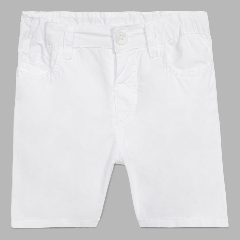 Baby Boys White Shorts