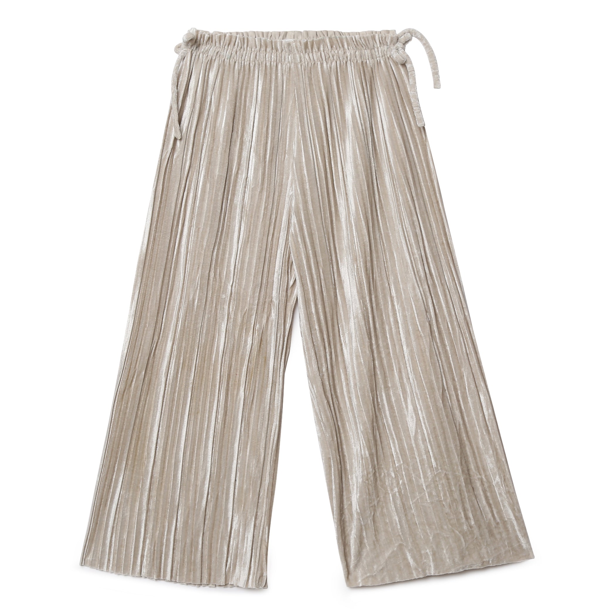 Pleated Metallic Pants | Metallic pants, Metallic trousers, Wide trousers