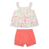 Baby Girls Top With Shorts 2pcs Set