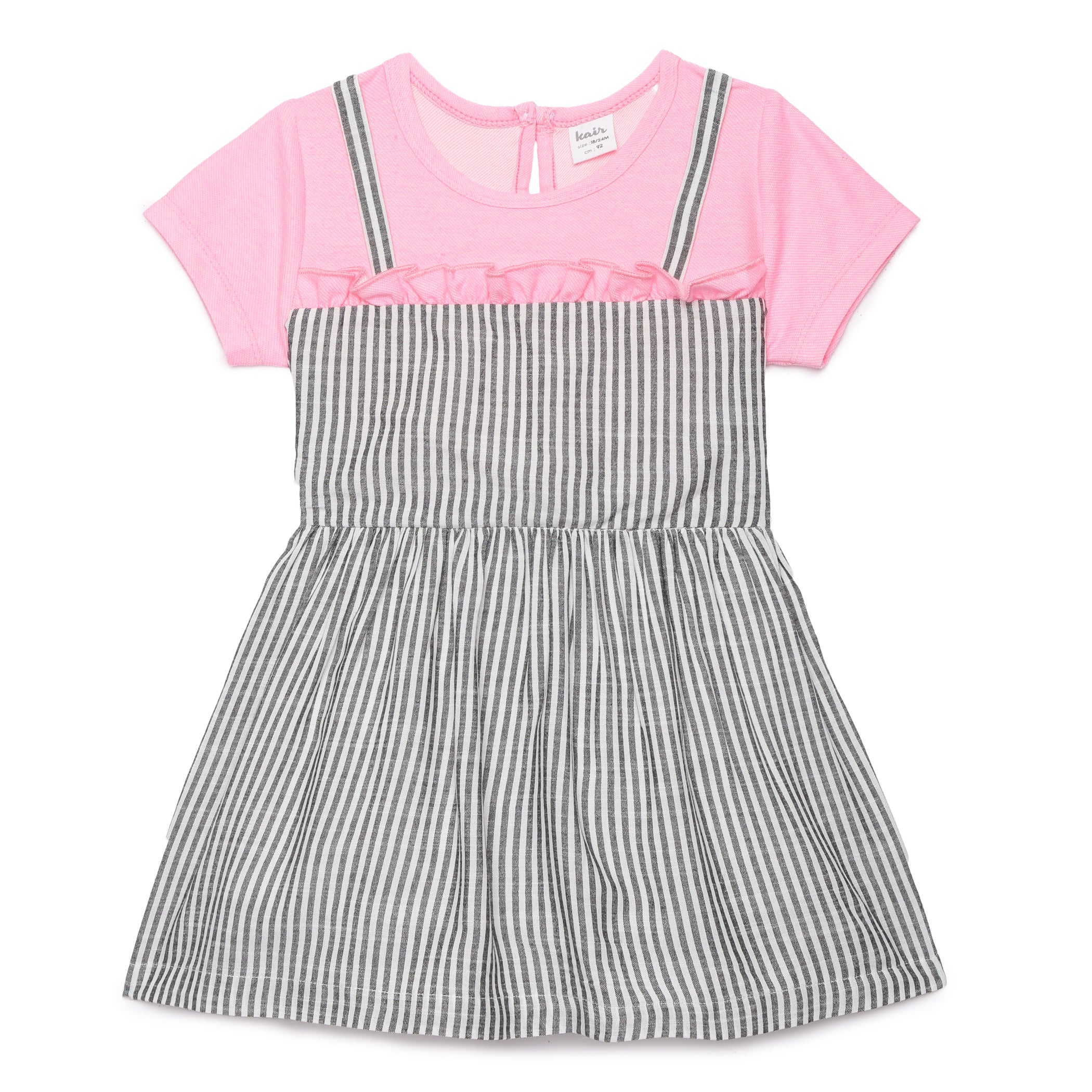Baby Girls Half Sleeve Combination Dress