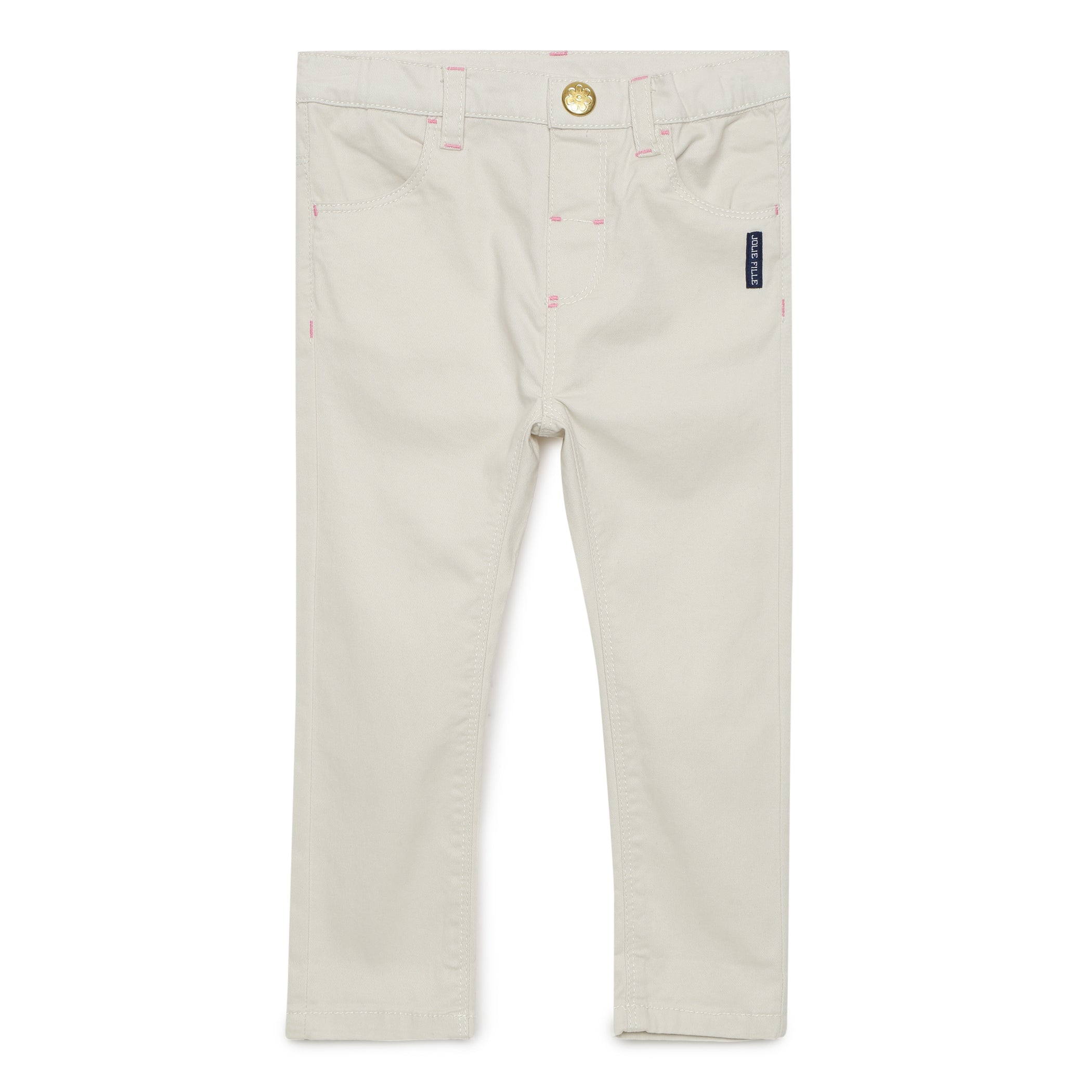 Baby Girls Solid Twill Pant