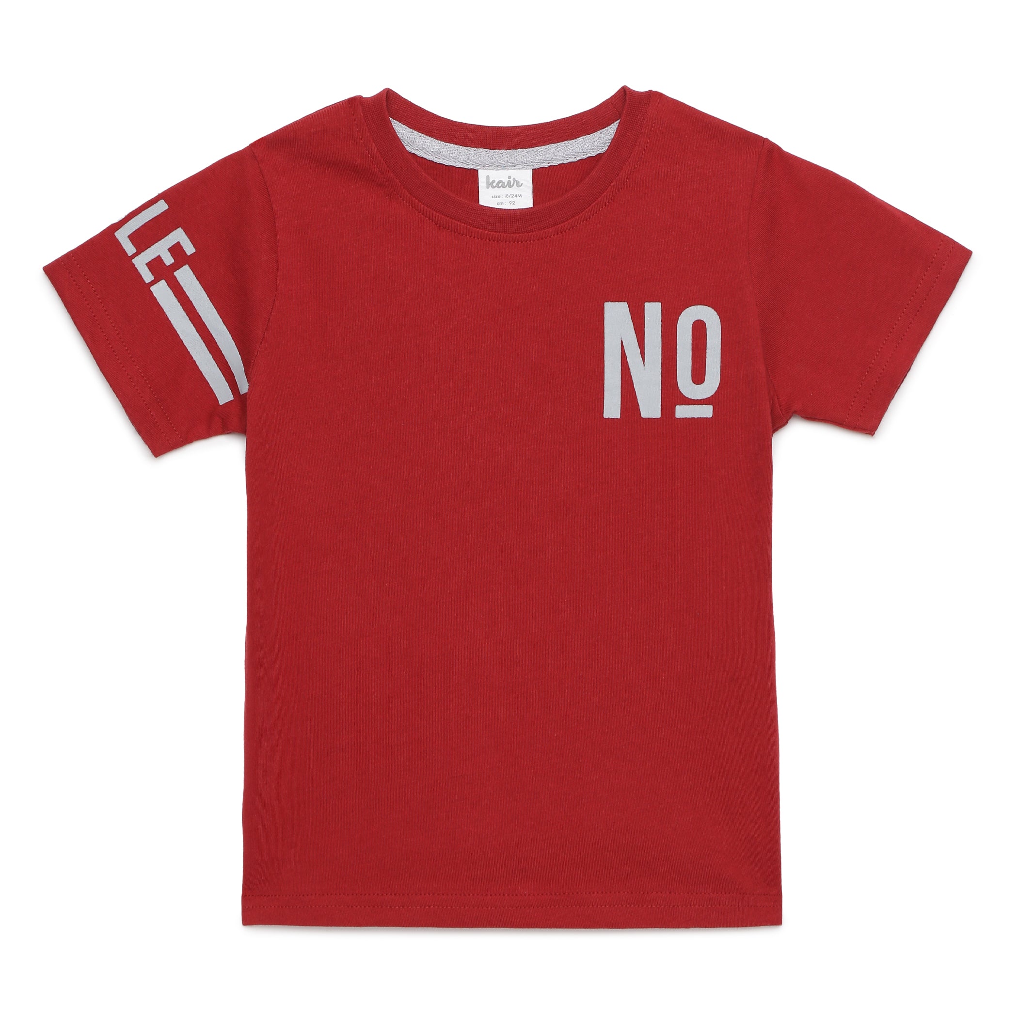 Baby Boys Graphic Maroon T-Shirt