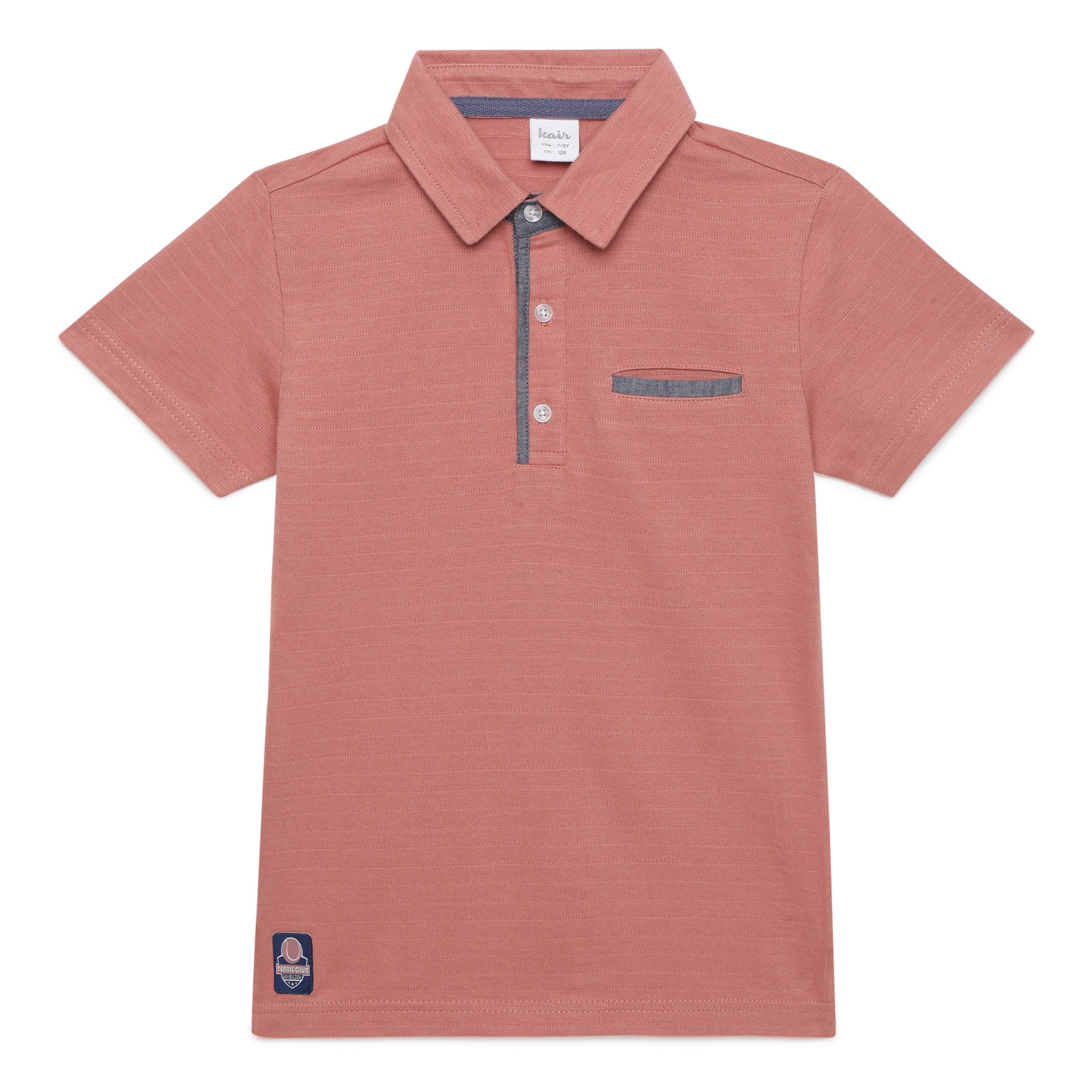 Kid Boys Collar Neck Half Sleeve Polo T-Shirt