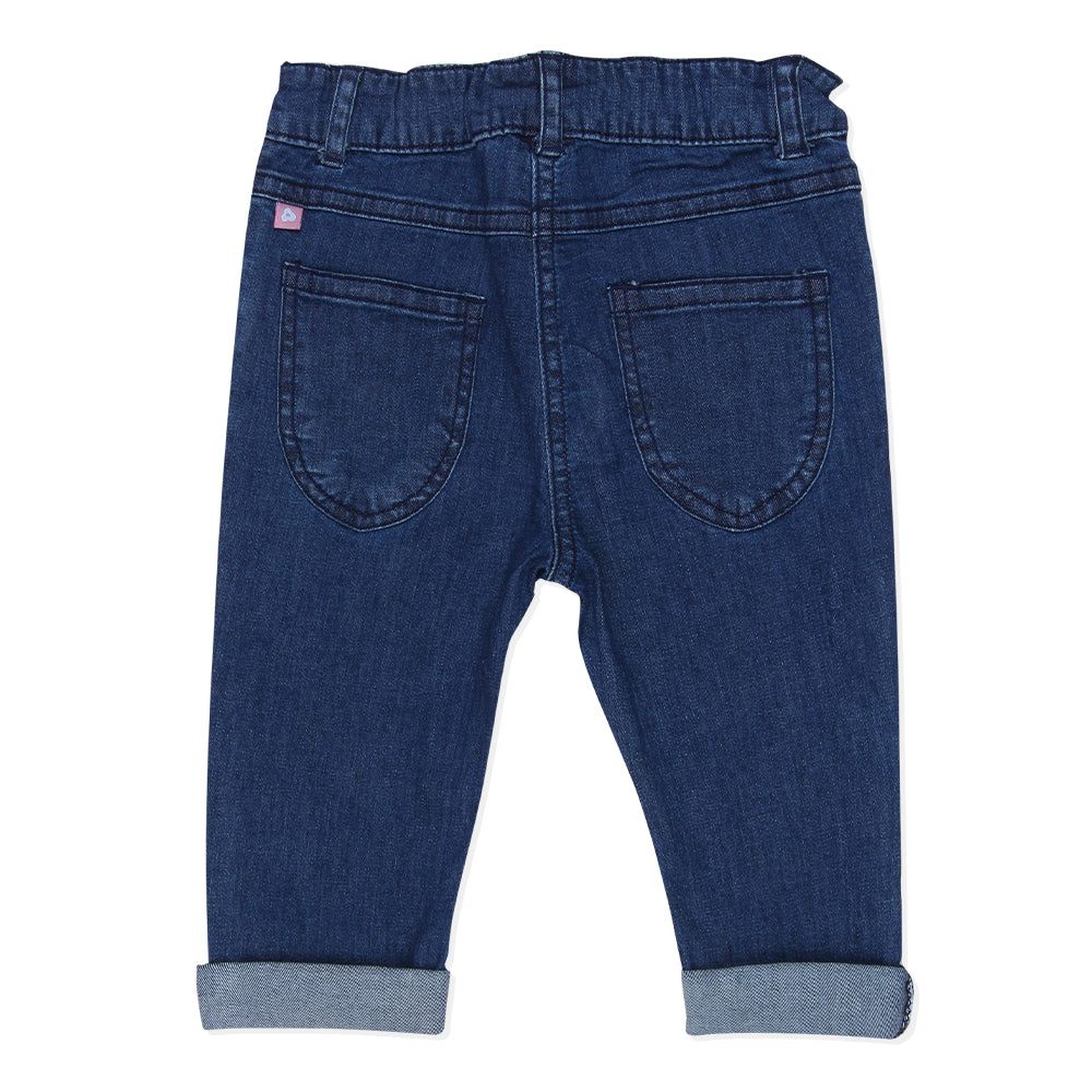 Baby Girls Embroidered Denim Pant