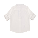 Kid Boys Grandad Collar White Shirt