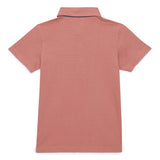 Kid Boys Collar Neck Half Sleeve Polo T-Shirt
