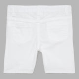 Baby Boys White Twill Shorts