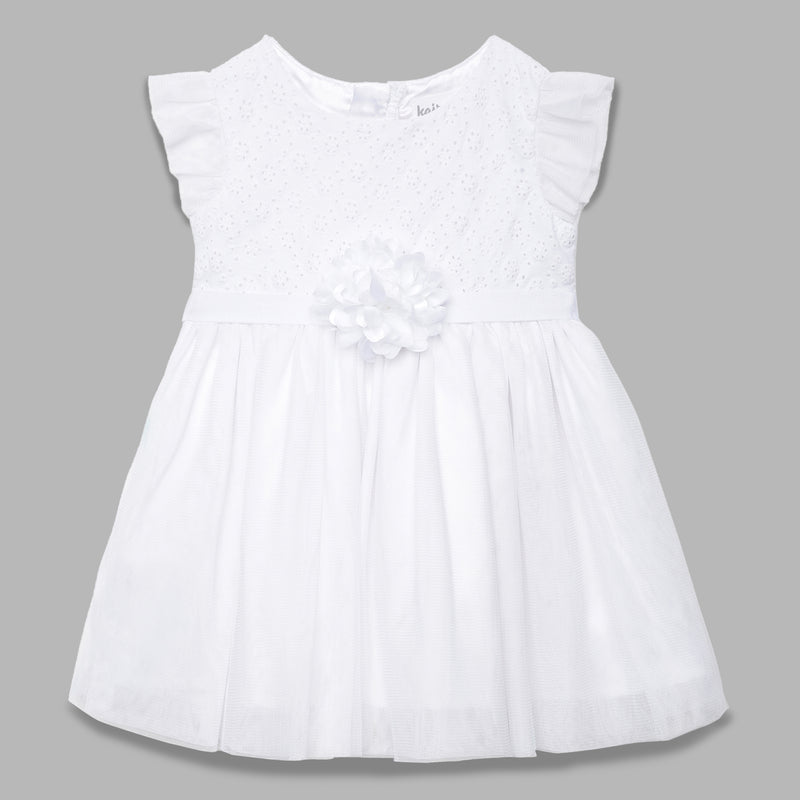 Baby Girls White Party Wear Set