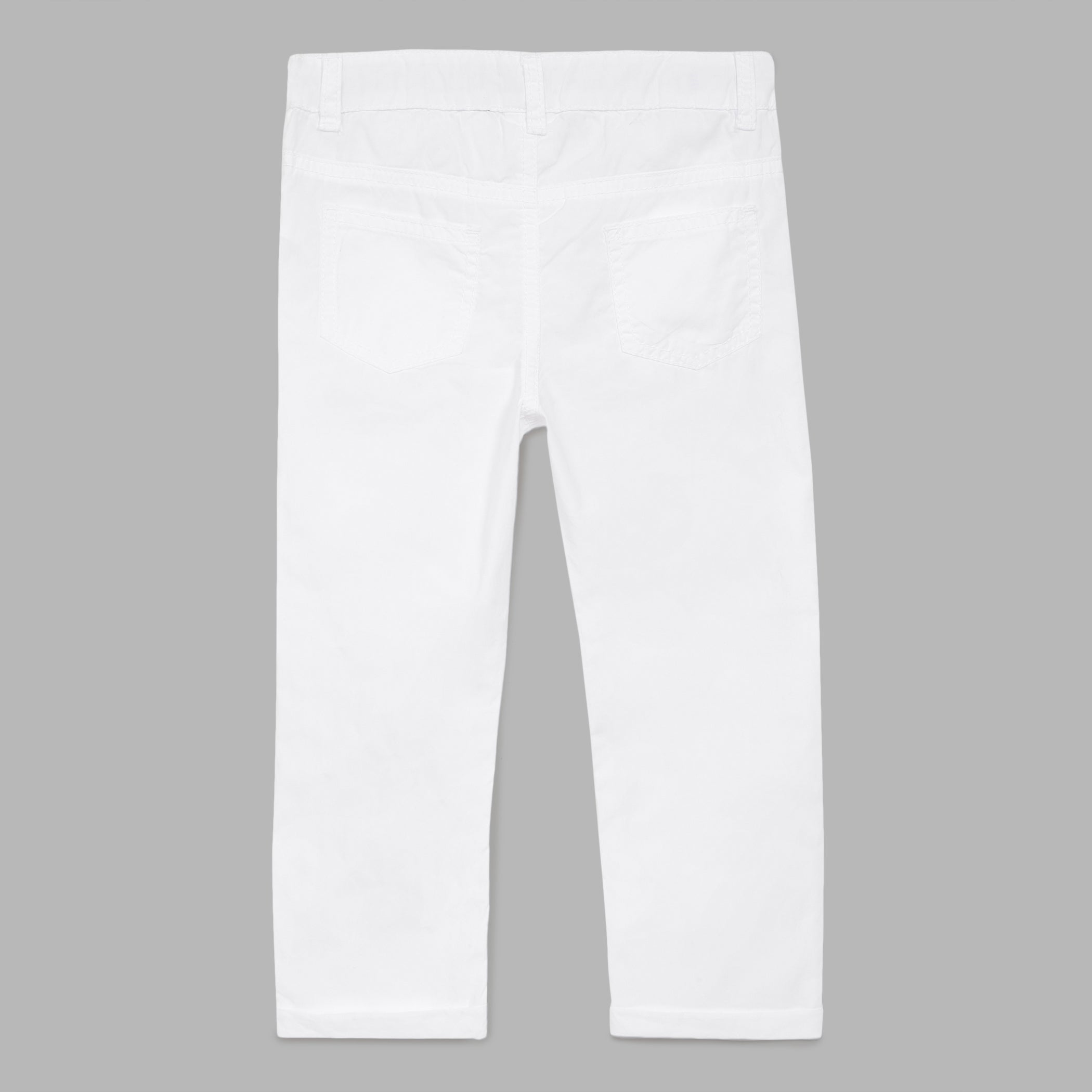 PALM ANGELS KIDS: Navy Blue & White Trousers for Kids