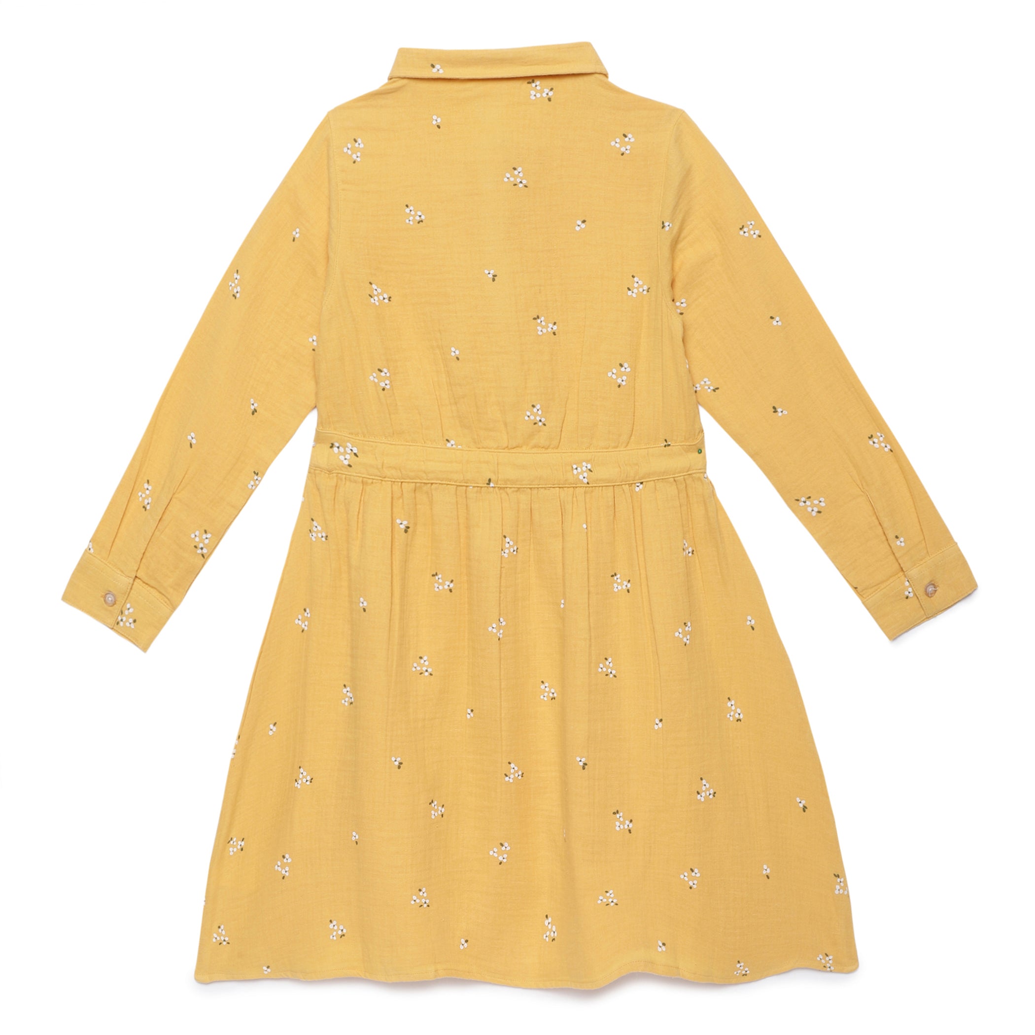 Kid Girls Mustard Yellow Dress