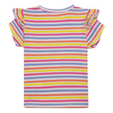 Baby Girls Multi Striped Double Sleeve  Top