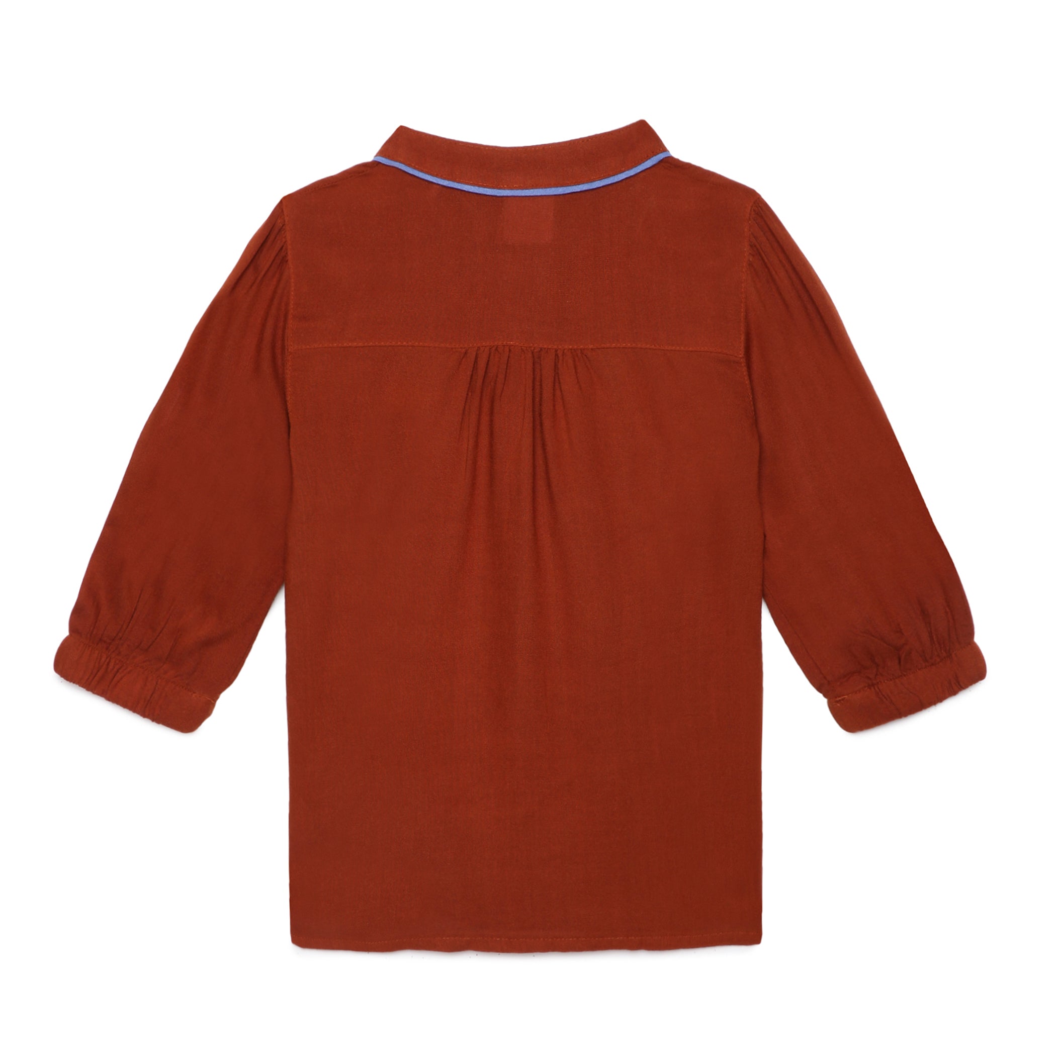 Baby Girls Brown Solid Top