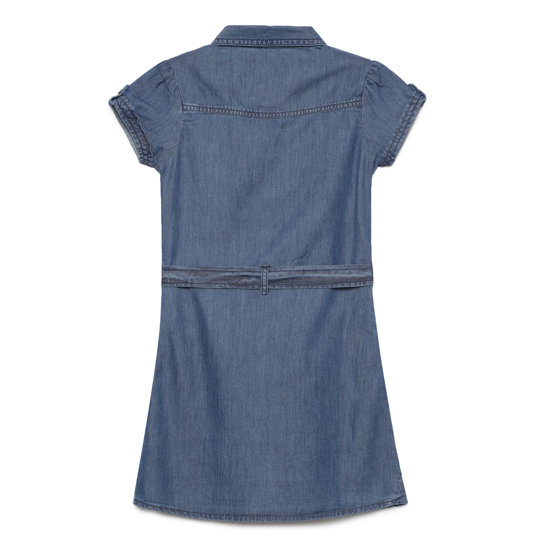 Buy Half Sleeve Denim Dress Kurti with Side Pockets 1369 (Medium) Navy Blue  at Amazon.in
