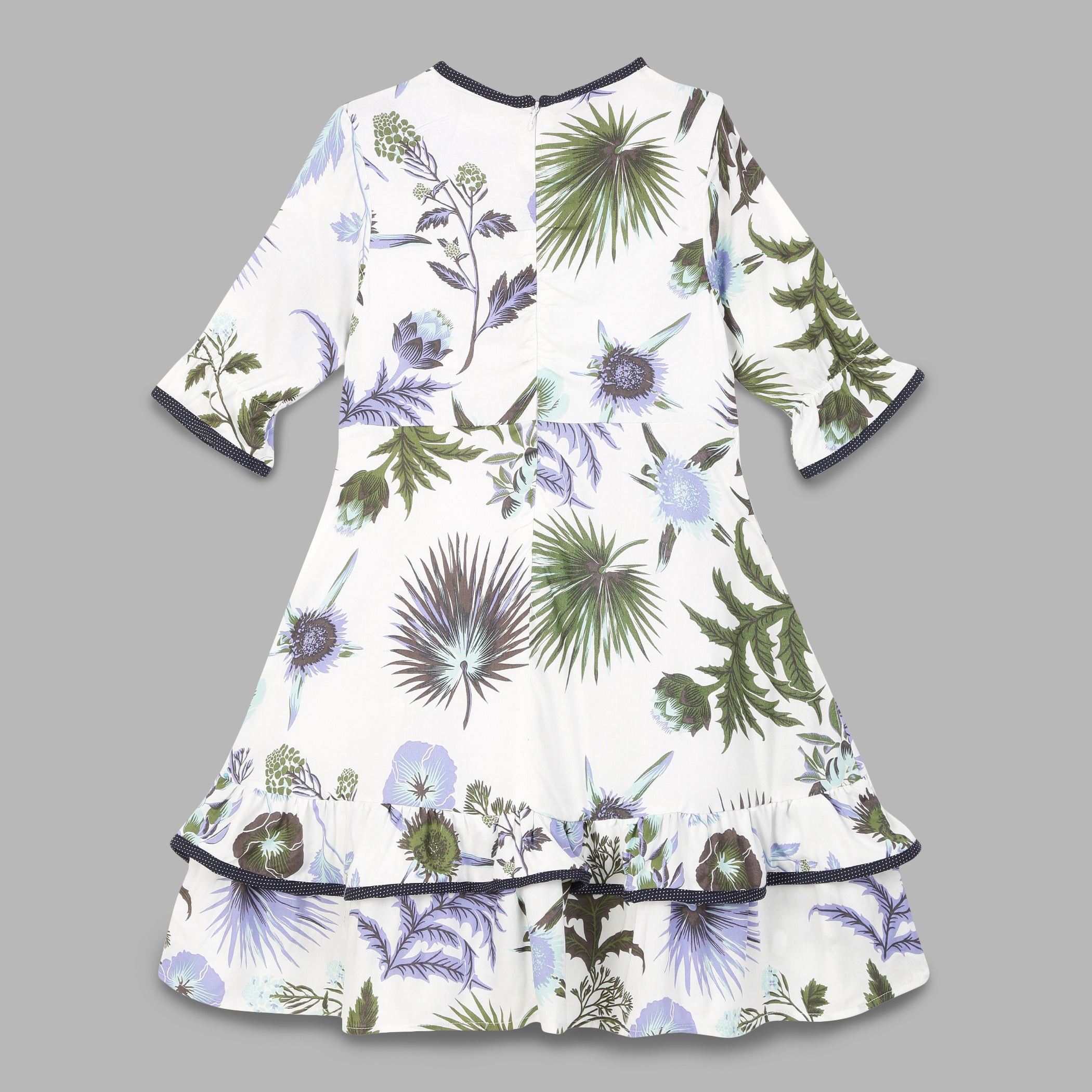 Kid Girls Tropical Printed Dress