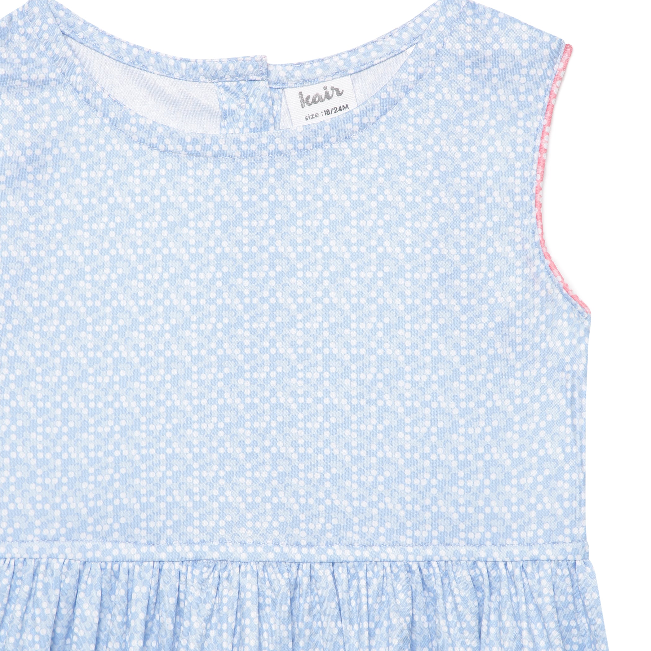 Baby Girls Sleeveless Printed Dress