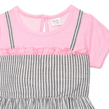 Baby Girls Half Sleeve Combination Dress