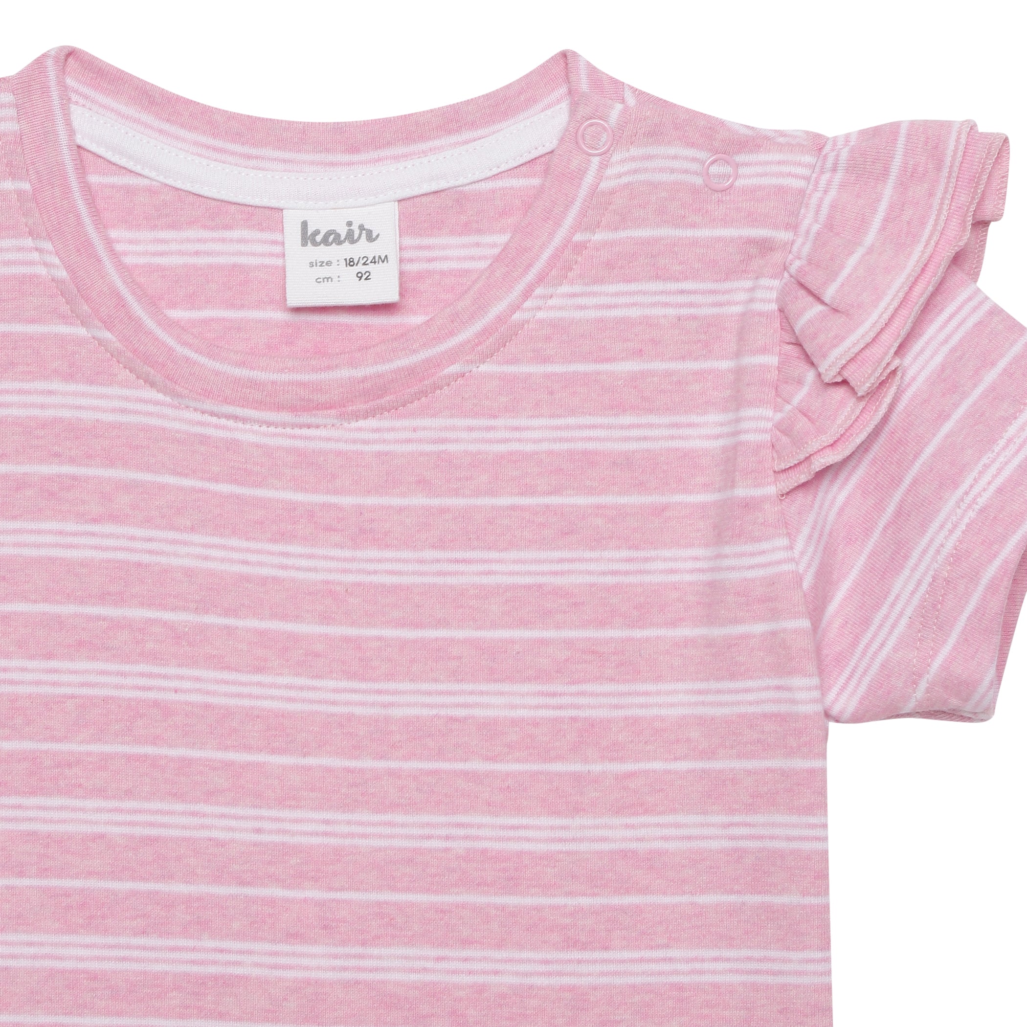 Baby Girls Striped Double Sleeve  Top