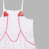 Baby Girls Square Neck Spaghetti Dress