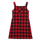 Kid Girls 2pc Rich Checked Dress Outfit