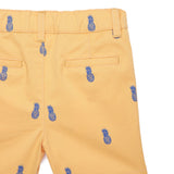 Baby Boys Printed Yellow Shorts