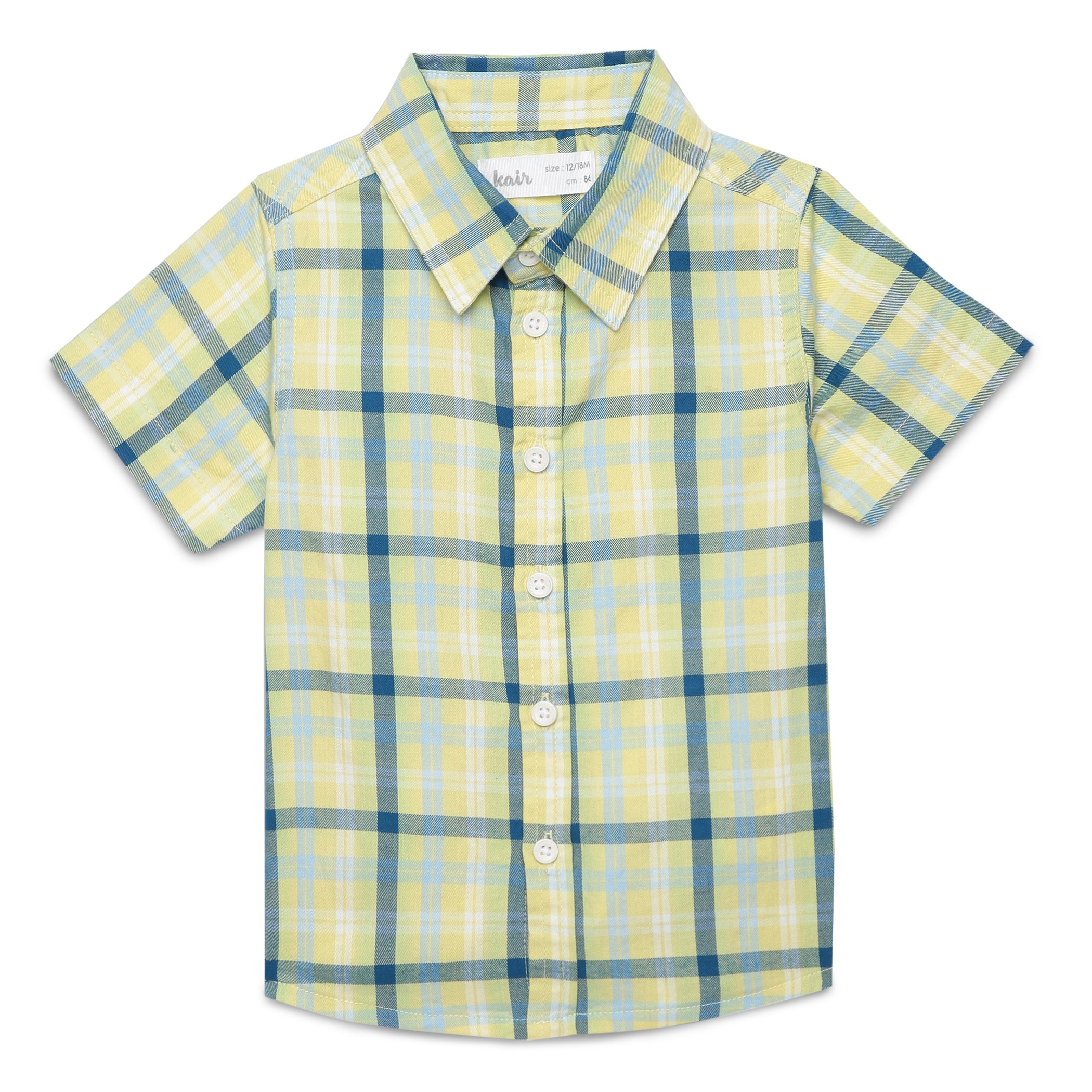 Kid Boys Half Sleeve Shirt with Sleeveless Inner T-Shirt-2pcs Set