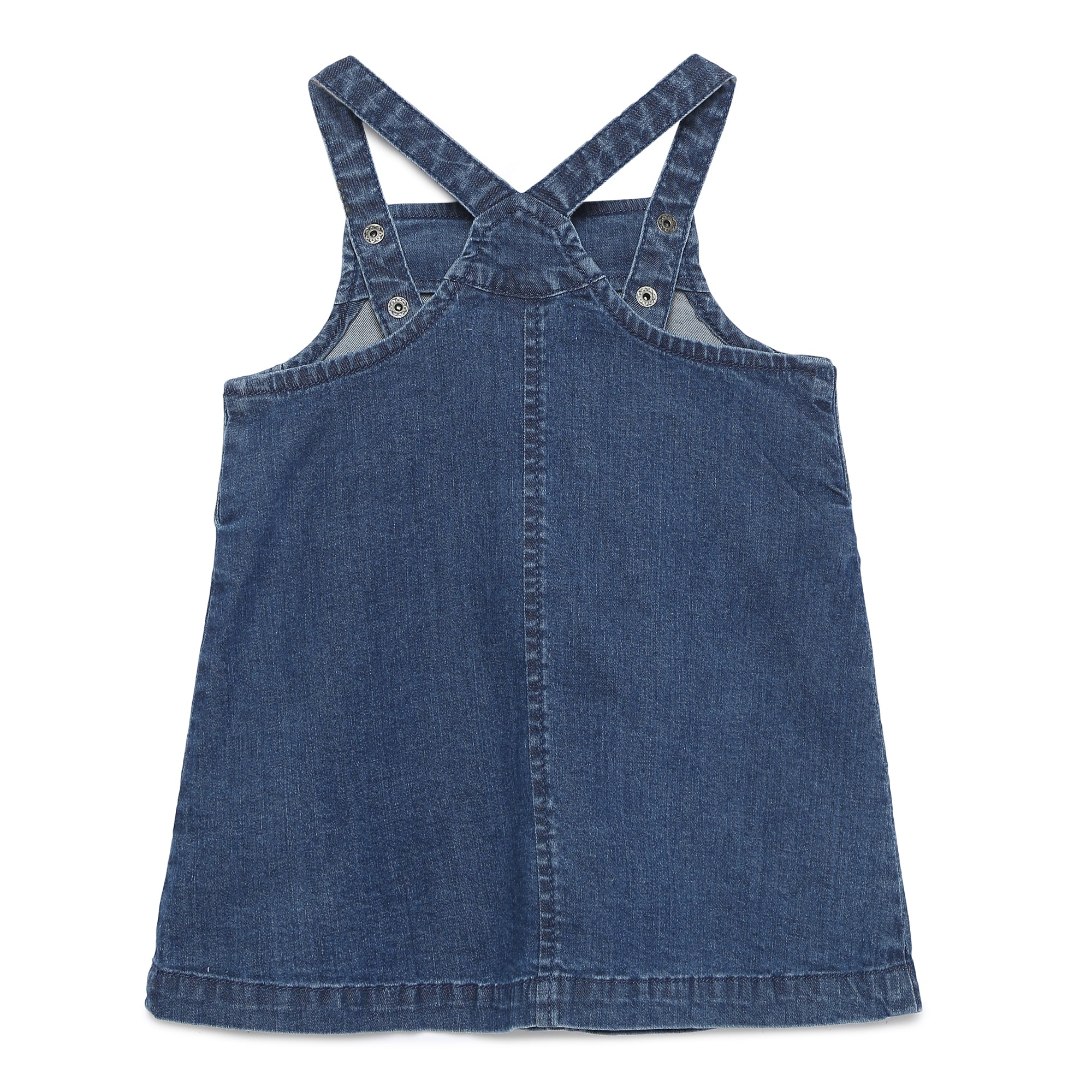 Naughty Ninos Girls Blue Embroidered Denim Fit and Flare Dress(MM00585DRS_Blue_3-4  Years) : Amazon.in: Clothing & Accessories