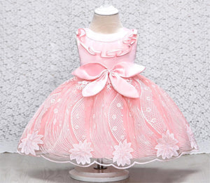 Baby Girls Pink Party Wear Dress