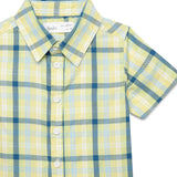 Baby Boys Half Sleeve Shirt with Sleeveless Inner T-Shirt-2pcs Set