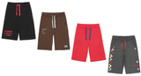 Kid Boys Graphic Charcoal Melange Shorts