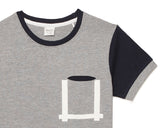 Kid Boys Contrast Sleeve Graphic T-Shirt